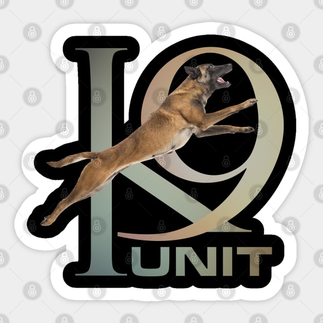 K-9 Unit   -Police Dog Unit - Malinois Sticker by Nartissima